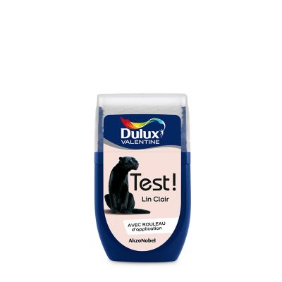 Testeur peinture blanc lin clair Dulux Valentine Crème de couleur 30 ml