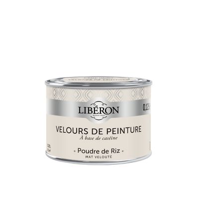 Testeur peinture blanc poudre de riz Libéron Velours de peinture 125 ml