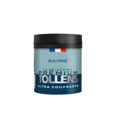 Testeur peinture bleu grisé velours Tollens Premium 50 ml