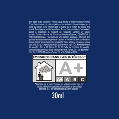 Testeur peinture bleu horizon Dulux Valentine Crème de Couleur 30 ml