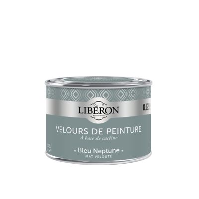 Testeur peinture bleu neptune Libéron Velours de peinture 125 ml