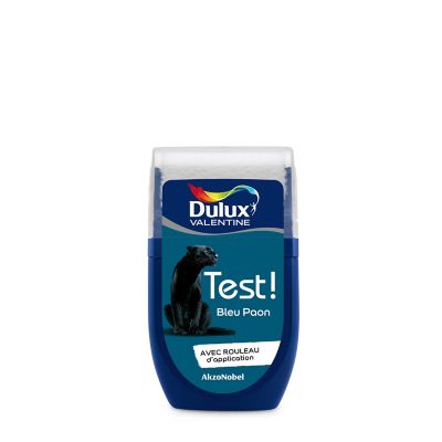 Testeur peinture bleu paon Dulux Valentine Crème De Couleur 30 ml