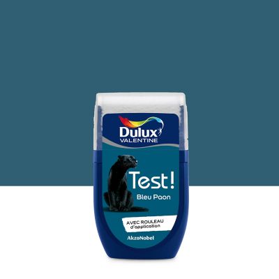 Testeur peinture bleu paon Dulux Valentine Crème De Couleur 30 ml