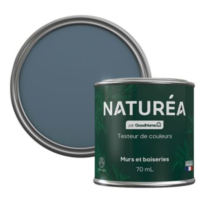 Testeur peinture bleu scandinave velours GoodHome Naturéa 70 ml