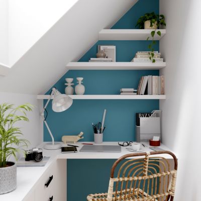 Testeur peinture couleur 2 en 1 velours GoodHome bleu azureen 50ml