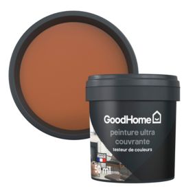 Testeur peinture couleur 2 en 1 velours GoodHome briques sienne 50ml