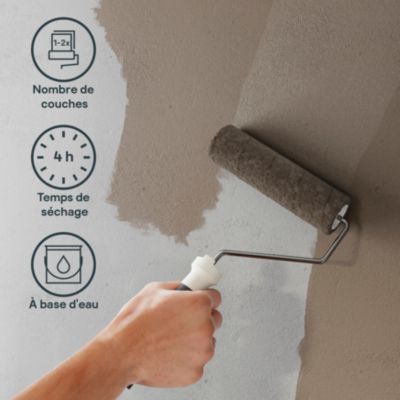 Testeur peinture couleur 2 en 1 velours GoodHome terre glaise 50ml