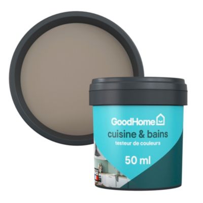 Testeur peinture cuisine et salle de bains beige caracas satin GoodHome 50 ml