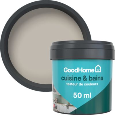 Testeur peinture cuisine et salle de bains beige tijuana satin GoodHome 50 ml
