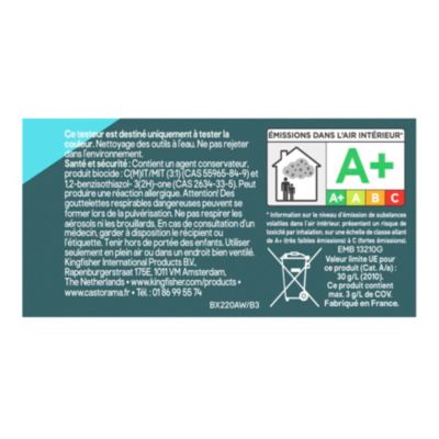 Testeur peinture cuisine et salle de bains bleu antibes satin GoodHome 50 ml