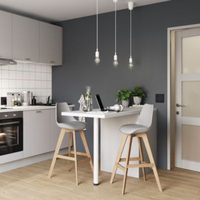 Testeur peinture cuisine et salle de bains gris princeton satin GoodHome 50 ml