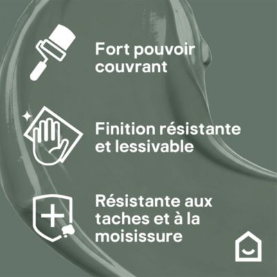 Testeur peinture cuisine et salle de bains vert ballina satin GoodHome 50 ml