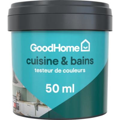 Testeur peinture cuisine et salle de bains vert ballina satin GoodHome 50 ml