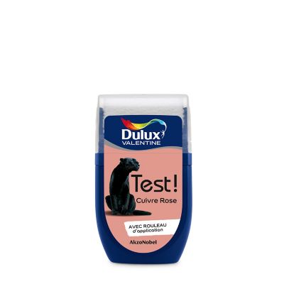 Testeur peinture cuivre rose Dulux Valentine Crème de couleur 30 ml