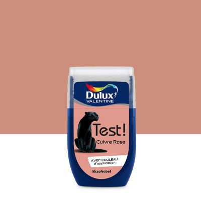 Testeur peinture cuivre rose Dulux Valentine Crème de couleur 30 ml