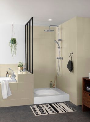 Testeur peinture de rénovation faïence et meuble de salle de bain V33 beige moelleux satin 75ml