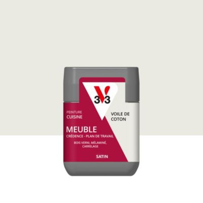 Testeur peinture de rénovation meuble cuisine V33 voile de coton satin 75ml