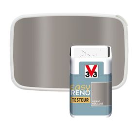 Testeur peinture de rénovation multi-supports V33 Easy Reno argent métallisé 50ml
