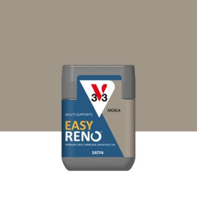 Testeur peinture de rénovation multi-supports V33 Easy Reno beige moka satin 75ml