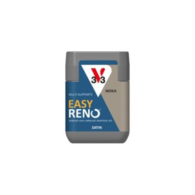 Testeur peinture de rénovation multi-supports V33 Easy Reno beige moka satin 75ml