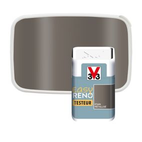 Testeur peinture de rénovation multi-supports V33 Easy Reno étain métallisé 50ml
