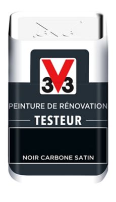 Testeur peinture de rénovation V33 noir carbone satin 50ml
