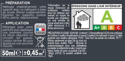 Testeur peinture de rénovation V33 voile de coton satin 50ml