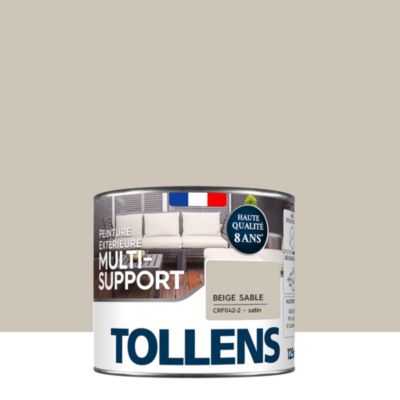 Testeur peinture extérieure multi-supports beige sable satin Tollens 125 ml