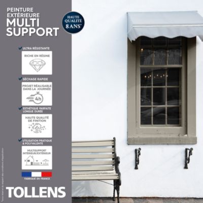 Testeur peinture extérieure multi-supports beige sable satin Tollens 125 ml