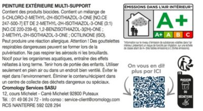 Testeur peinture extérieure multi-supports gris chaleureux satin Tollens 125 ml