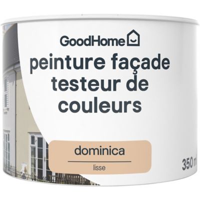 Testeur peinture façade GoodHome Classique dominica ocre rose lisse mat 350ml