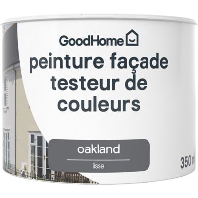 Testeur peinture façade GoodHome Classique oakland gris anthracite lisse mat 350ml