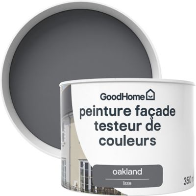 Testeur peinture façade GoodHome Classique oakland gris anthracite lisse mat 350ml