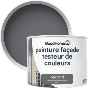 Testeur peinture façade GoodHome Classique oakland gris anthracite lisse mat 350ml