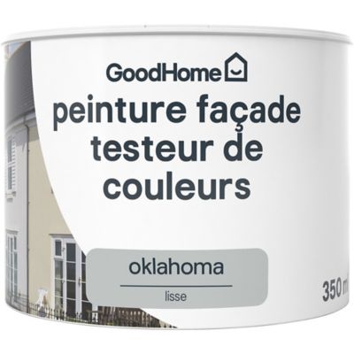 Testeur peinture façade GoodHome Classique oklahoma gris clair lisse mat 350ml