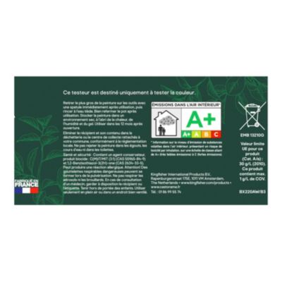 Testeur peinture gris nuit d'été velours GoodHome Naturéa 70 ml
