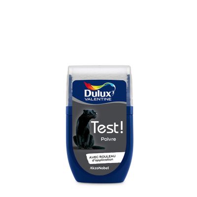 Testeur peinture gris poivre Dulux Valentine Crème de couleur 30 ml