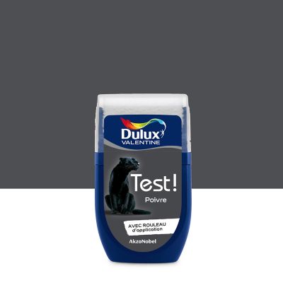 Testeur peinture gris poivre Dulux Valentine Crème de couleur 30 ml