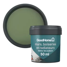 Testeur peinture intérieure couleur GoodHome mat edenberry vert 50ml