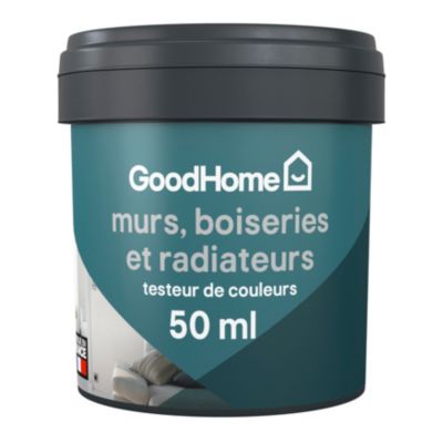 Testeur peinture intérieure couleur GoodHome mat peoria gris 50ml