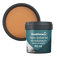 Testeur peinture intérieure couleur GoodHome satin bilbao marron 50ml