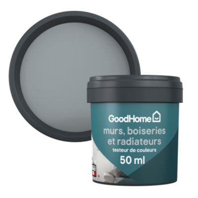 Testeur peinture intérieure couleur GoodHome satin delaware gris 50ml