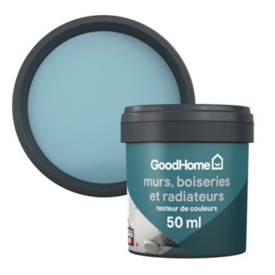 Testeur peinture intérieure couleur GoodHome satin fayence bleu 50ml