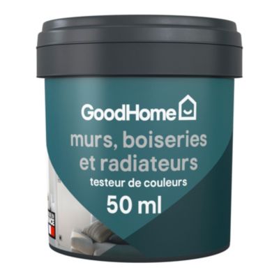 Testeur peinture intérieure couleur GoodHome satin hamilton gris 50ml