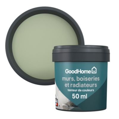 Testeur peinture intérieure couleur GoodHome satin limerick vert 50ml