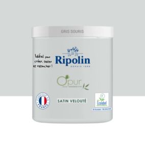 Testeur peinture intérieure Ripolin O'Pur gris souris satin 75ml