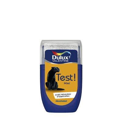 Testeur peinture jaune miel Dulux Valentine Crème de couleur 30 ml