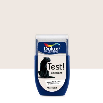 Testeur peinture lin Blanc Dulux Valentine Crème de couleur 30 ml