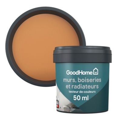 Testeur peinture marron bilbao satin GoodHome Premium 50 ml
