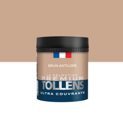 Testeur peinture marron brun antilope velours Tollens Premium 50 ml